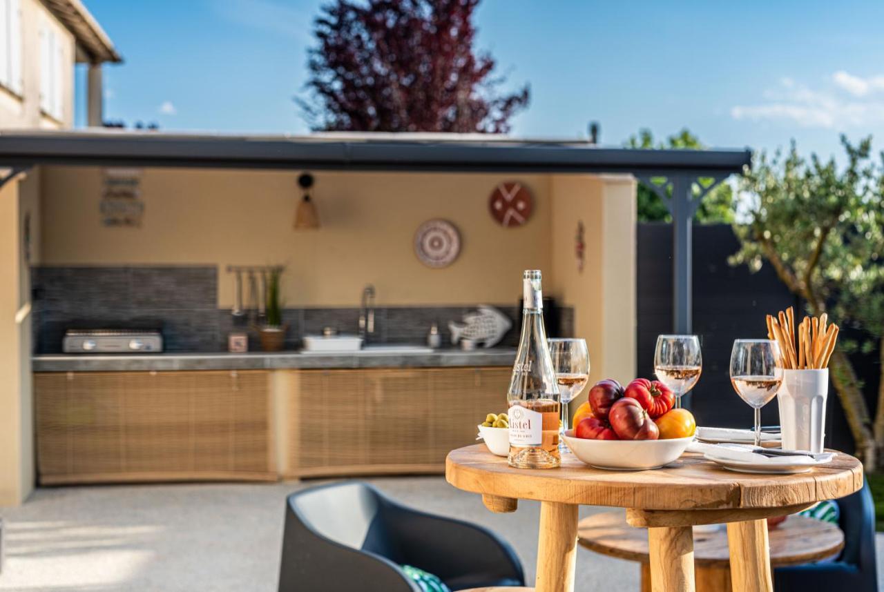 Villa Des Oliviers Sublime Villa Avec Piscine Chauffee Et Privee Et Baby Foot Bon-Encontre Zewnętrze zdjęcie